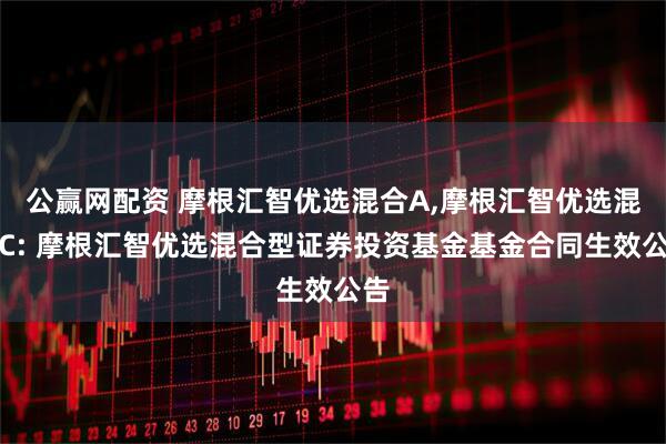公赢网配资 摩根汇智优选混合A,摩根汇智优选混合C: 摩根汇智优选混合型证券投资基金基金合同生效公告